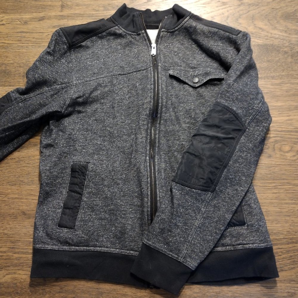 Grey and Black Mens Jacket